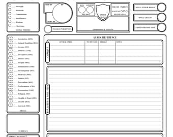 Character Sheet - D&D 5E