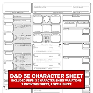 Character Sheet - D&D 5E