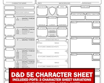 Character Sheet - D&D 5E