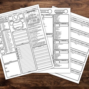 Druid Character Sheet - D&D 5E
