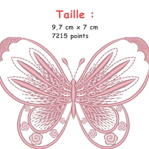 Butterfly Embroidery Designs in 2 Colors for Machine Embroidery Instant Download