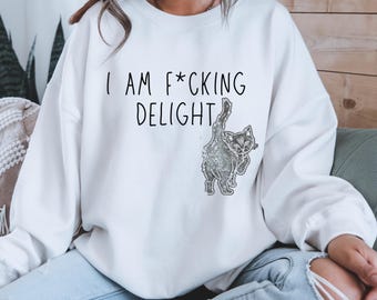 I'm A Delight Sweatshirt: Sarcastic Funny Sayings Sweater