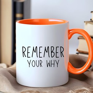 Remember Your Why Mug, Positive Tea Mug, Inspirational Coffee Mug, Inspirational Quote Mug, Gift for Friend, Motivational Quote Coffee Mug