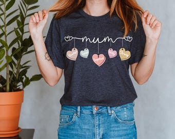 Mom Heart Shirt, Mother’s Day Gift for Mom, Cute Mama Shirt, Mom Life Tee, Heart of the Family Shirt, Gift for Mom