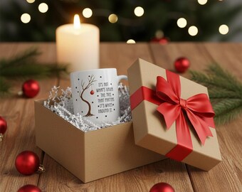 Christmas Quote Mug, It’s Not What’s Under the Tree, Holiday Coffee Cup, Christmas Gift for Her, Cozy Winter Mug, Cute Festive Drinkware