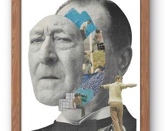 Analog Collage Art Print | Vintage Eclectic Wall Art