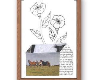 Analog Collage Art Print | Contemporary, Eclectic Wall Art