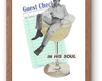 Analog Collage Art Print | Vintage Eclectic Wall Art