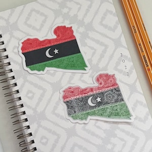 Libya Flag & Country Sticker - Etsy