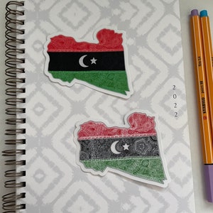 Libya Flag & Country Sticker - Etsy
