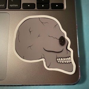 Skull Sticker, Halloween Sticker, Skeleton Sticker, Skull Laptop Sticker