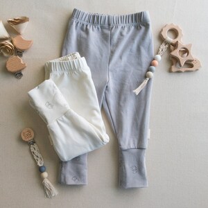 Sustainable Baby Pants, Organic Cotton, Bamboo, Made In America, Baby Shower Gift, Newborn, Infant, Baby Apparel, Baby Clothes, Grey