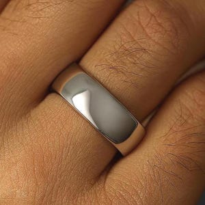 Tungsten Wedding Ring or Engagement Band 7mm for Men Women, Husband Anniversary Gift, Promise Ring for Boyfriend, Traditional Tungsten Ring