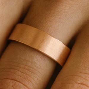 Rose Gold Tungsten Wedding Band, Pipe Cut, Men&#39;s Wedding Ring Tungsten, Tungsten Ring Rose Gold, Brushed Promise Ring, Men&#39;s Engagement Ring
