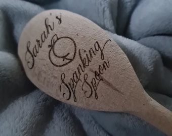 Idea de regalo personalizada: cuchara de madera para azotes