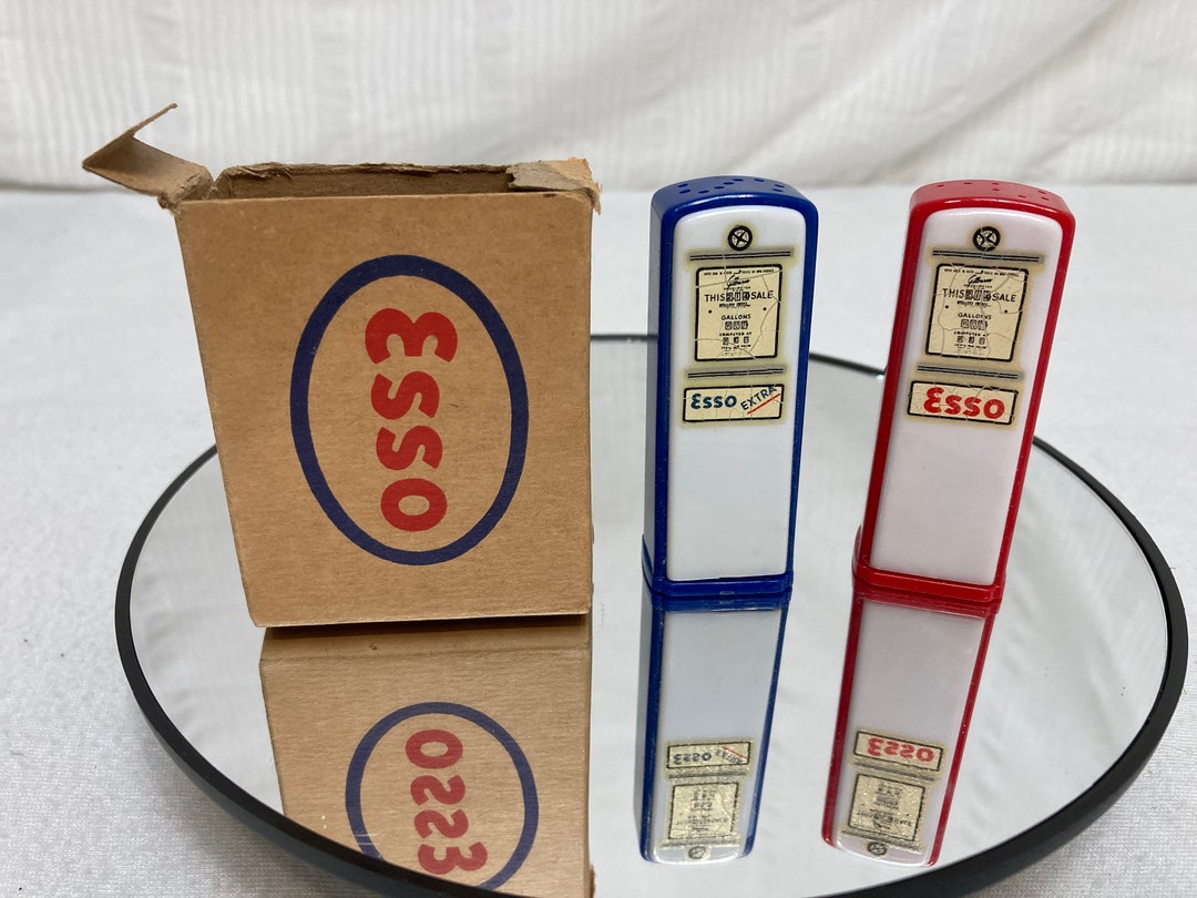 Genuine Vintage 1950's Esso Gas Pumps Alcoa Tenn Salt & Etsy