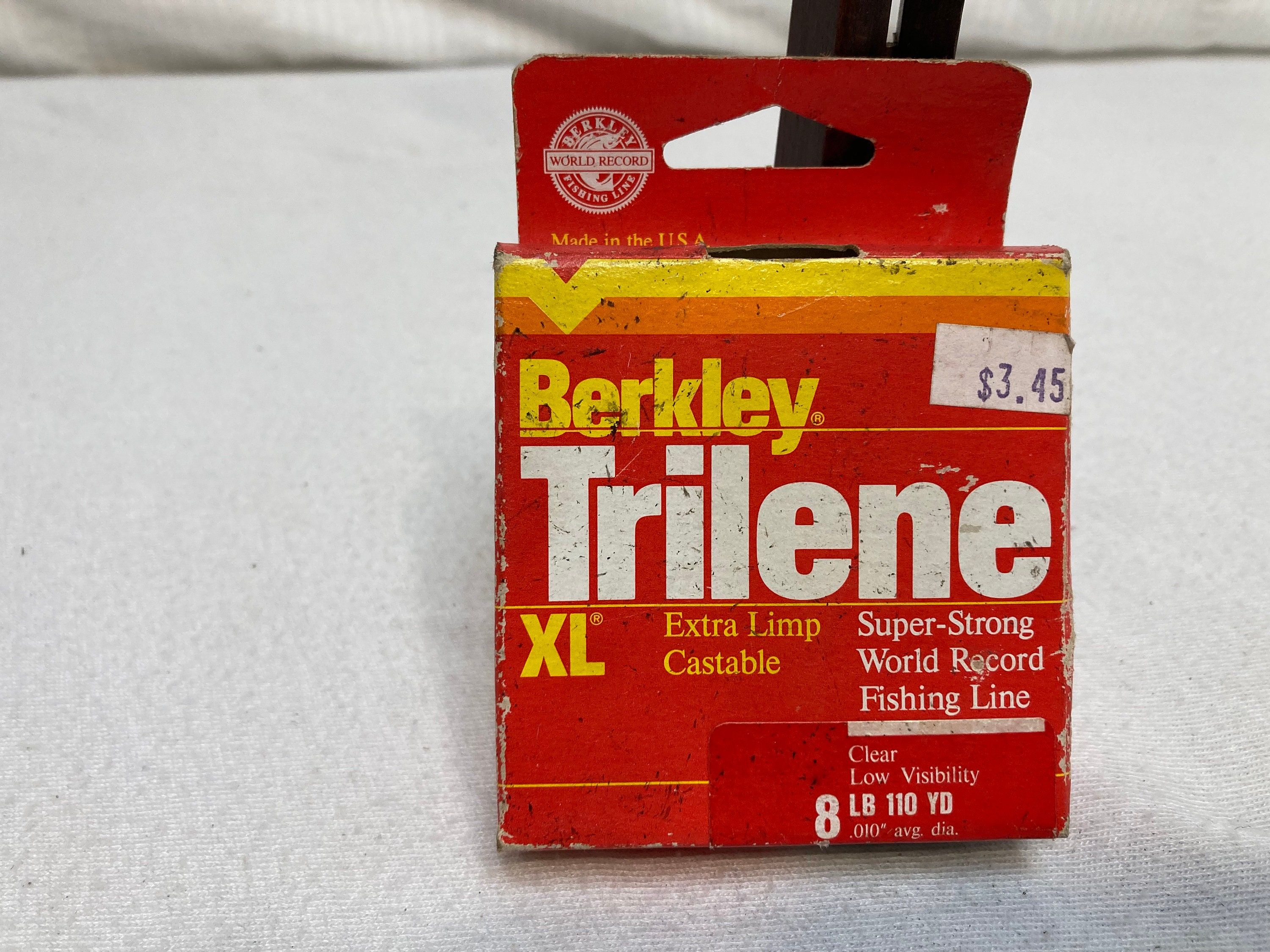 New Unused Boxed Vintage Berkley Trilene XL Fishing Line 8lb 110YD 
