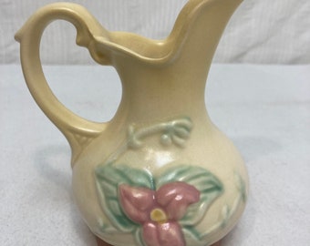 vintage Hull Pottery W-2 Woodland 5 1/2 Artist Designed Decorative Pitcher