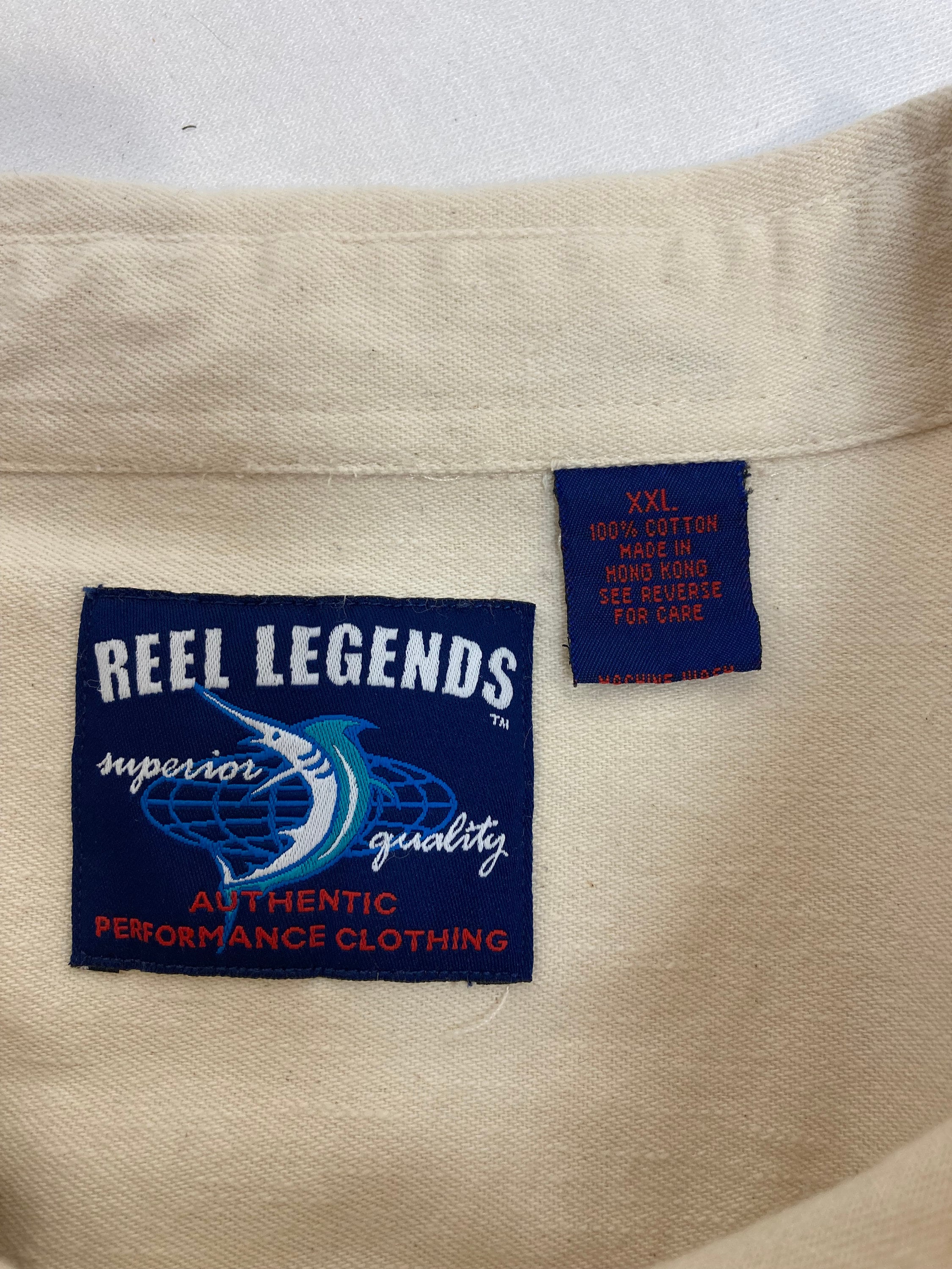 Men's Reel Legends Cotton Embroidered Fishing Shirt Long Sleeve XXL - Etsy
