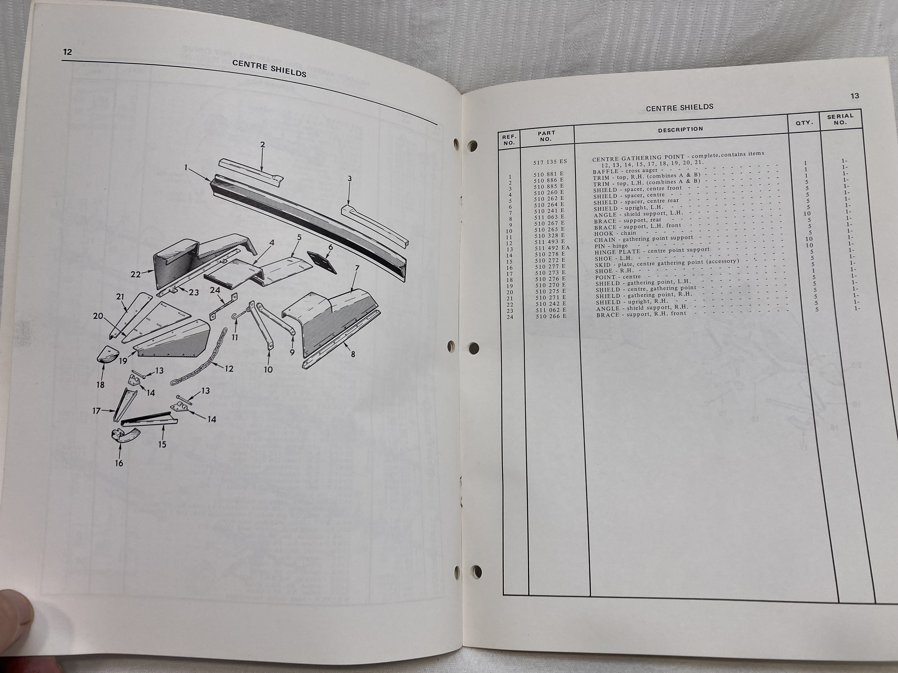 Genuine Vintage 1971 Oliver Parts Catalog for 5614 & 5615 Corn Heads