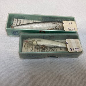 2 New Vintage Rapala Fishing Lures 9S & 7S Hopea Silver in Original Boxes -   UK