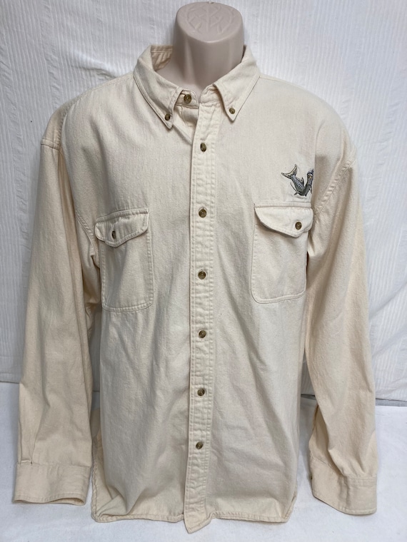 Buy Men's Reel Legends Cotton Embroidered Fishing Shirt Long