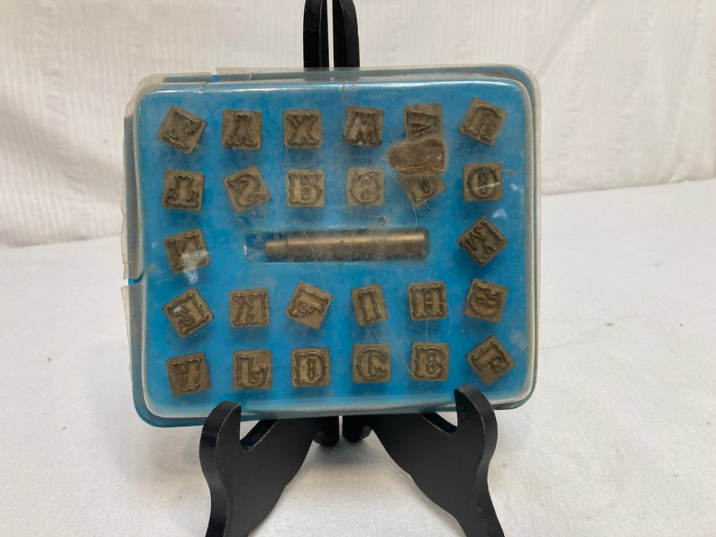 Set of 27 Vintage Alphabet Leather Punches Punch Etsy