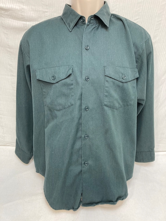 Men's Vintage Lee Prest Chetopa Twill Button Down… - image 1