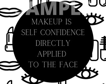 10 MAKEUP Publicaciones en redes sociales Tema en blanco y negro