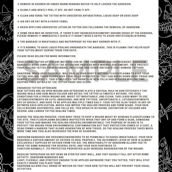 Tattoo Aftercare - Etsy
