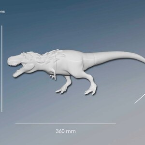 TYRANNOUSAURUS REX, paleoartistic reconstruction, scientifically accurate model, 3D Print, animal figures, dinosaur models, t-rex miniature image 3