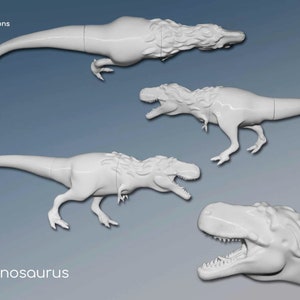 TYRANNOUSAURUS REX, paleoartistic reconstruction, scientifically accurate model, 3D Print, animal figures, dinosaur models, t-rex miniature Naturale