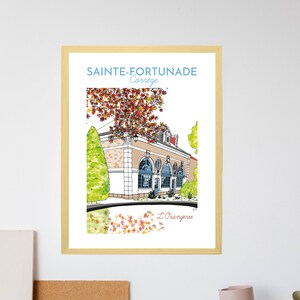 Poster Sainte-Fortunade L&#39;Orangerie