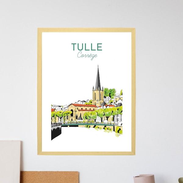 Affiche Tulle Cathédrale