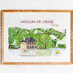 Plakat der Lissac-Mühle