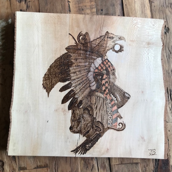 Pyrography wood burning woodburning art