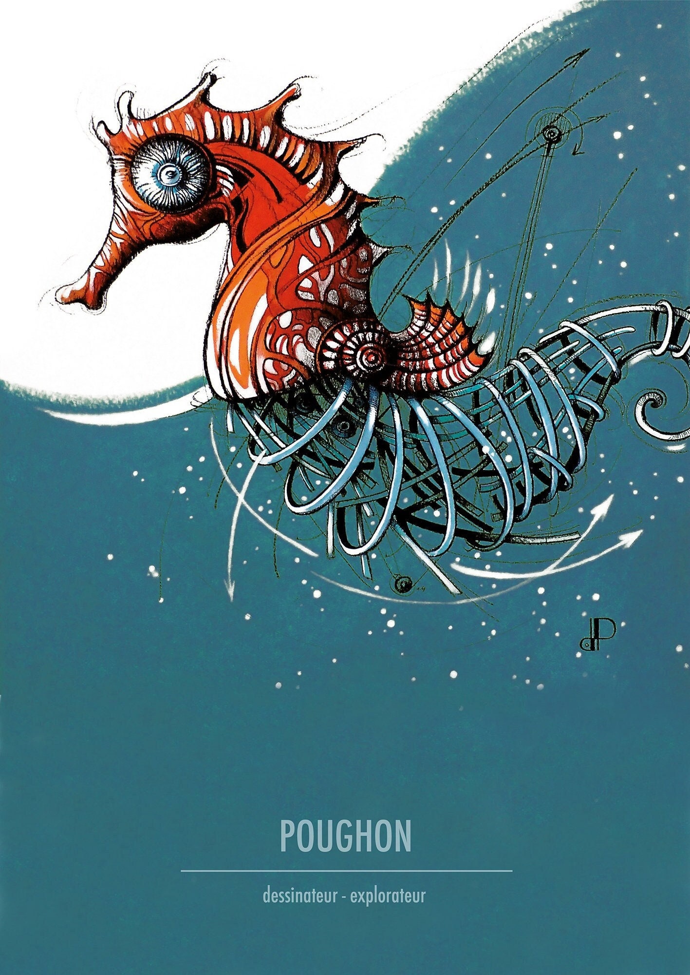 Affiche Animaux, Impression d'art Pour Décoration, Hippocampe