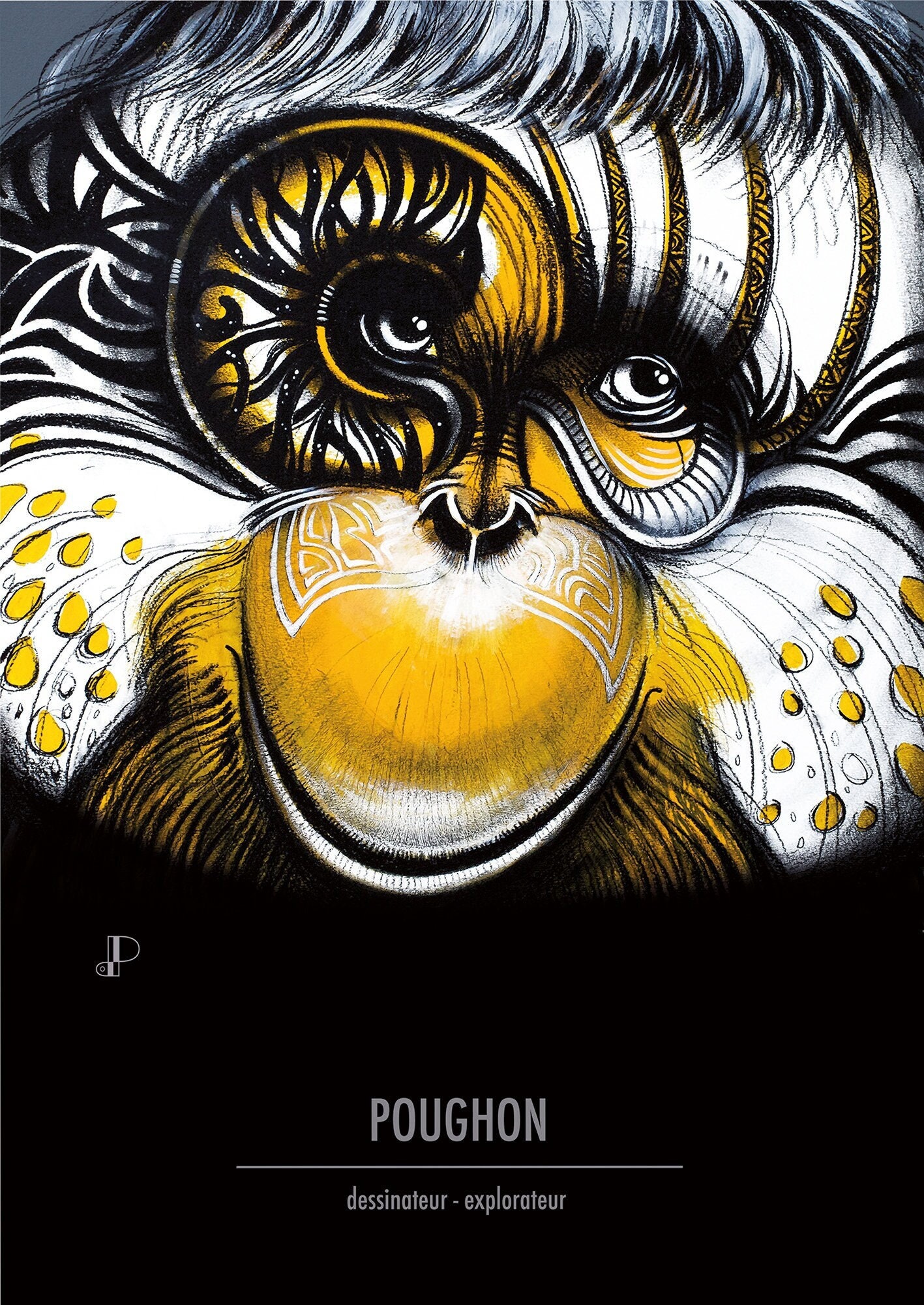 Affiche Animaux, Impression d'art Pour Décoration Intérieure, Orang Outan