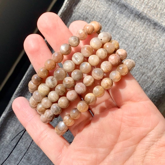 Peach moonstone best sale bracelet