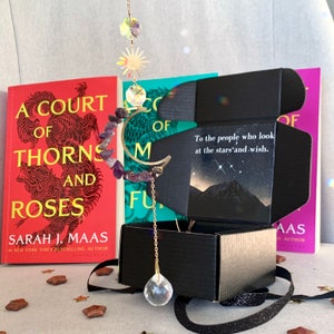 ACOTAR Crystal Sun Catcher Gift Set- Night Court Crystal Box | Velaris Gift set | Sarah J. Maas A Court Of Thorns & Roses