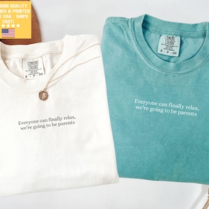 Magliette divertenti abbinate per mamma e papà Comfort Colors®, maglietta personalizzata per neo-papà, abbigliamento per mamma e papà, maglietta personalizzata per papà e mamma, regalo per neo-mamma