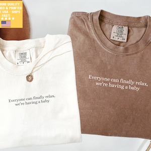 Magliette divertenti abbinate per mamma e papà Comfort Colors®, maglietta personalizzata per neo-papà, abbigliamento per mamma e papà, maglietta personalizzata per papà e mamma, regalo per neo-mamma