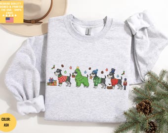 Miniature Schnauzer Christmas Sweatshirt, Schnauzer Mom, Schnauzer Mama, Schnauzer Sweater Crewneck Shirt, Holiday Festive, Lover Gift