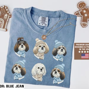 Shih Tzu Geschenke, Shih Tzu Weihnachtshemd, Shih Tzu Tshirt Geschenk für Shih Tzu Besitzer Shih Tzu Tee, Hundeliebhaber
