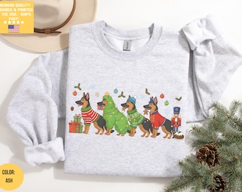 Duitse herder kerstcadeau, sweatshirt Duitse herder, GSD moeder mama vader, Duitse herderliefhebber, shirt Duitse herder shirts T-shirt