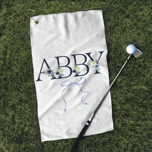 Personalisiertes Golf-Handtuch, kundenspezifische Golf-Handtücher, Geschenk für Golfer, Geschenk für Mutter, kundenspezifisches Damen-Golf-Taschen-Handtuch, trendiges Mädchen-Golf-Handtuch
