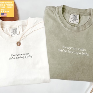 Magliette divertenti abbinate per mamma e papà Comfort Colors®, maglietta personalizzata per neo-papà, abbigliamento per mamma e papà, maglietta personalizzata per papà e mamma, regalo per neo-mamma