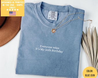 Comfort Colors® Funny 30 Birthday Shirt, 30th Birthday Shirt, Best Friend 30th Birthday Gift, Born in 1995, 30th Birthday Gift Daughter