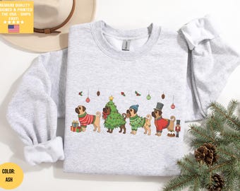 Mastiff Christmas Sweatshirt, Mastiff Mom, Mastiff Mama, Mastiff Sweater Crewneck Shirt, Holiday Festive, Mastiff Lover Gift