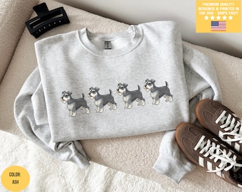 Miniature Schnauzer Sweatshirt, Schnauzer Mom, Mini Mama, Schnauzer Sweater Pullover Crewneck, Schnauzer Lover Shirt Gift, Gifts Tee T-shirt